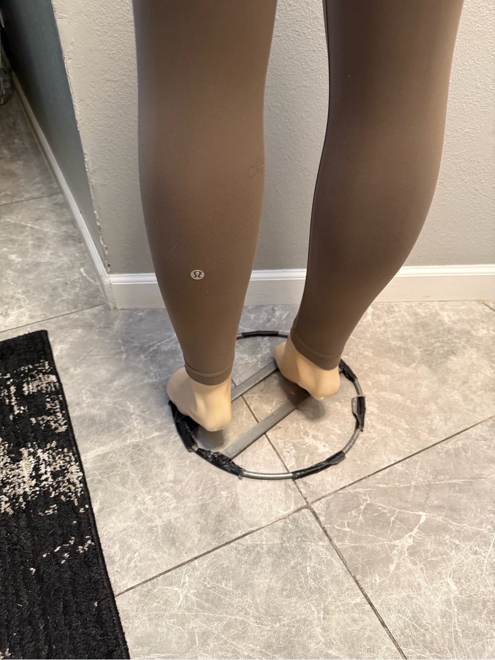lululemon High-Waist Taupe Leggings - Picture 3 of 5